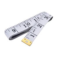 Soft Tape Measure Double Scale Body Sewing Flexible Ruler for Weight Loss Medical Body Measurement Sewing Tailor Craft Vinyl Ruler, Has Centimetre Scale on Reverse Side 60-inch（White）