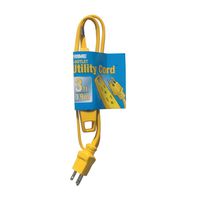 Prime Wire & Cable EC840603 3-Feet 16/3 SPT-2 3-Outlet Utility Indoor Cord, Yellow