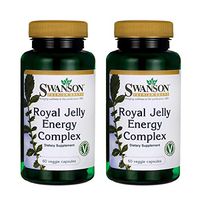 Swanson Royal Jelly Energy Complex 60 Veg Capsules (2 Pack)
