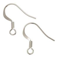 200pcs Top Quality Hypoallergenic Earrings French Hooks Ear Wire Dangle Earwire Connectors Sterling Silver Plated Brass CF21