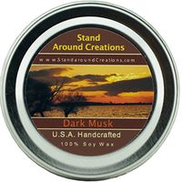 Premium 100% All Natural Soy Wax Aromatherapy Candle - 2oz Tin - Dark Musk: Sultry amber notes embrace silky sandalwood, velvety florals and tender musks to create this smoldering oriental blend.