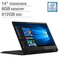 Latest_Lenovo Flex 14 2-in-1 FHD Touchscreen Laptop, Intel i5-8265U Processor, 8GB DDR4 RAM, 512GB SSD, HDMI, Fingerprint reader, USB 3.1 Type C, Media Card Reader, Backlit Keyboard, Dolby Audio,Win10