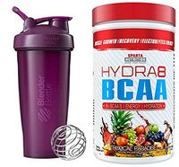 28 Ounce Blender Bottles w/Free Muscle Growth/Recovery/Electrolytes/Energy Powder (Plum)