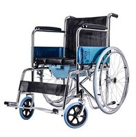 Transport Wheel chair,Lightweight Wheelchair, Multifunctional toilet nursing wheelchair,Folding Transport Wheelchair, Portable Old Trolley, Ergonomic,Multi-purpose Toilet, Elderly Scooter,User-Friendl