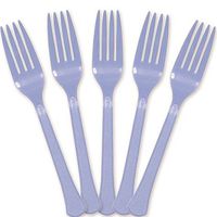 Extra Heavy Weight Plastic Forks | 20ct (Pastel Blue)