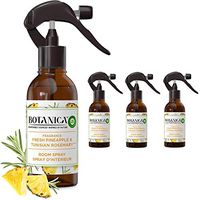 Air Wick Botanica Air Freshener Room Spray, Fresh Pineapple and Tunisian Rosemary, 350 sprays per bottle, Pack of 4, Essential Oils, Pineapple & Tunisian Rosemary