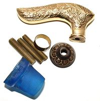 Nautical World Antique Brass Designer Handle Cane Walking Stick Designer Vintage Walking Canes