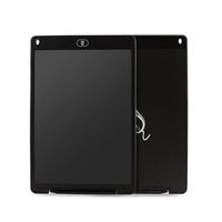 Sanwin 12inch Ewriter Electronic LCD Tablet Paperless Drawing Pad/Writing Board/Note Pad, Ultra-thin Easy Carry/Long Life Span Rewritable 50000 Erase Time/Multi-use Mouser Pad Design with Scale(Black)