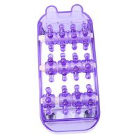 CH Plastic Purple Mini Foot Massage Wheel Shape Useful Roller Massager Reduced Pressure Tools