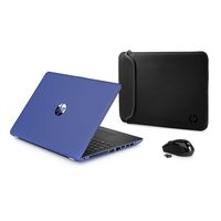 2018 Newest Premium HP High Performance Laptop PC 15.6-inch HD+ Display AMD E2-9000e Processor 4GB DDR4 RAM 500GB HDD WIFI DVD-RW HDMI Bluetooth Webcam Sleeve&Mouse Windows 10 (Blue)
