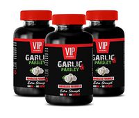 Best antioxidant Supplement - Garlic & Parsley 600MG - Extra Strength - Parsley Supplements - 3 Bottles 300 Softgels