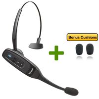 BlueParrott C400-XT Bluetooth Convertible Headset VXI-204151 | Noise-Canceling, NFC Ready, Bonus 2pk Microphone Cushions