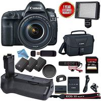 Canon EOS 5D Mark IV DSLR Body - with Canon 24-105 L USM + Canon BGE20 Grip Video Kit