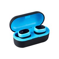 Mr. Eleven True Wireless Earbuds Bluetooth 5.0 Headphones Stereo Bass in-Ear Built-in Mic Headsets with Charging Case (Blue)