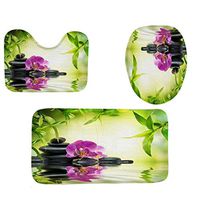 YAYUMI 3pcs Non-Slip Fish Scale Bath Mat Bathroom Kitchen Carpet Doormats Decor