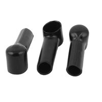 uxcell Terminal Insulating Covers 14mm x 10mm 3Pcs Black