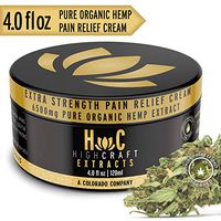 HighCraft Extracts Hemp Pain Relief Cream - Colorado Owned - 4oz Powerful Pain Reliever, Long Lasting Heat Therapy for Muscle, Back, Joint, Knee, Hand - Inflammation - MSM, Arnica, Turmeric, Emu Oil