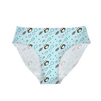 Dellukee Cute Underwear for Women Small Sexy Breathable Hipster Bikini Briefs Cartoon Pill