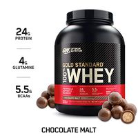 OPTIMUM NUTRITION GOLD STANDARD 100% Whey Protein Powder, Chocolate Malt, 5 Pound
