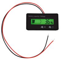 DEALPEAK Universal Green Light LCD Display Backlit Battery Capacity Voltage Meter Tester Voltmeter Monitor