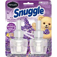 Renuzit Snuggle Scented Oil Refill for Plugin Air Fresheners, Relaxing Lavender, 0.67 Fl Oz (Pack of 2)