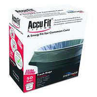 AccuFit H8053TCRC1 Can Liners, 55gal, 0.9mil, Clear, 40" x 53" (Box of 50)