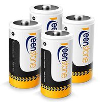 Rechargeable D Batteries, Keenstone Ni-MH D Cell Battery 10000mAh 1.2V (4 Pack)