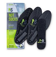 NotSocks Adults The Sock-Less Solution Insole + Insole Cover Package (Black)