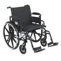 PLA422FBDAAR-SF - Viper Plus GT Wheelchair with Flip Back Removable Adjustable Desk Arms, Swing away Footrests, 22 Seat
