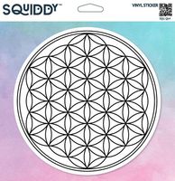 Squiddy Flower of Life - Vinyl Sticker for Car, Laptop, Notebook (4" Wide)