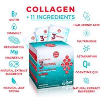 BlestHealth Collagen Peptides Powder - Biotin, Vitamin C, Glutathione, Hyaluronic Acid, Hydrolyzed Collagen Protein, Hair, Skin, Nails, Collagen Peptides- Packets 20, Hair Growth