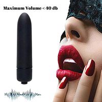 Mini Wand Massager-Wireless Waterproof Hand-held Massager for Small Bullet for Body Hand Neck Foot Massage-Powerful Electric Vibration Massager-Black