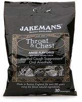 Jakemans Throat & Chest Lozenges, Anise Menthol 30 ea (Pack of 2)