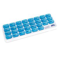 Easy Open 31 Day Pop-Out Compartment Pill Organizer, BLUE, One size
