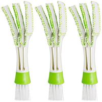 GardenHelper Multi-function Mini Duster for Car Air Vent, Automotive Air Conditioner Cleaner and Brush, Dust Collector Cleaning Cloth Tool for Keyboard Window Leaves Blinds Shutter (3)