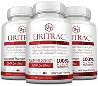 Uritrac - Soothe Painful UTI Symptoms - Cranberry and Lingonberry All Natural - 3 Bottles Supply