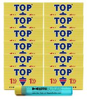 Top 1 1/2 Rolling Papers (12 Packs) with Hippie Butler Doob Tube