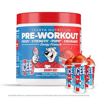 Sparta Nutrition Pre-Workout Fully Loaded Formula Supporting Energy, Mood, and Focus, Cherry ICEE, 20 Serving