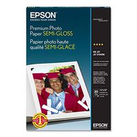 Epson Premium Photo Paper SEMI-GLOSS (13x19 Inches, 20 Sheets) (S041327)