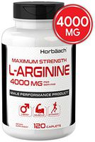 L Arginine 4000 mg | 120 Caplets | Maximum Strength | Vegetarian, Non-GMO, Gluten Free | L-Arginine Supplement | by Horbaach