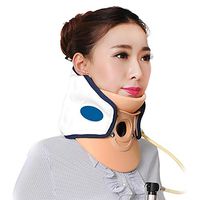 LANGYINH Neck Collar Support - Cervical Support Brace,Inflatable Traction Device,Adjustable Orthosis with Pump - at Home Traction for Neck Pain Relief,Atyle1