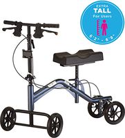 NOVA Medical Products NOVA Heavy Duty & Extra Tall (up to 6’8”) Knee Scooter, Steerable Knee Scooter with 400 lb Weight Capacity, Bariatric Knee Walker, Crutch Alternative, Metallic Blue Color