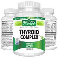 Botanic Choice Thyroid Complex - Non GMO Thyro Supplement for Sluggish Body, Weight Management, Energy & Hormone Gland Health for Men & Women