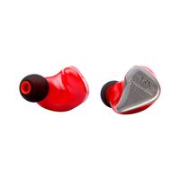 FINME TRN IM1 EarHIFI Eight-Unit Ring Iron Headphones Phone Subwoofer Wired No Mic (Red)