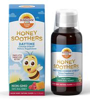 Sundown Kids Honey Soothers Daytime Cough Syrup, Non-GMO, Raspberry, 4oz.