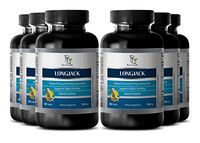 Testosterone Booster Lean Muscle - LONGJACK Natural TESTOBOOSTER - Tongkat ali Plus maca - 6 Bottle 360 Capsules