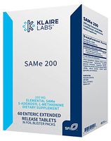 Klaire Labs Same 200 - Hypoallergenic 200 Milligrams Hypoallergenic S-adenosylmethionine with Enteric Coating to Support Mood, Liver Detoxification & Joints (60 Tablets)