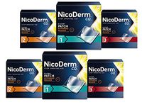 Nicoderm CQ Combo Kit Step 1, Step 2 & Step 3 (14 Clear Patches in each Step). Pack of 6 Total.