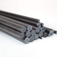 Jammas RC Airplane Carbon Fiber Rods 5 Pieces/Bag Length 500mm Diameter 1mm 2mm 3mm 4mm 5mm 6mm 7mm 8mm 10mm 11mm 12mm - (Color: 11mmx500mm)