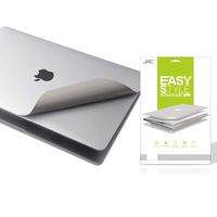 VFENG Premium 5-in-1 3M Protective Skin Decals for MacBook Air 13-inch 13.3" A1932 (October 2018 Released, Not for MacBook Air A1466/A1369) with High Clear Screen Protector-Silver